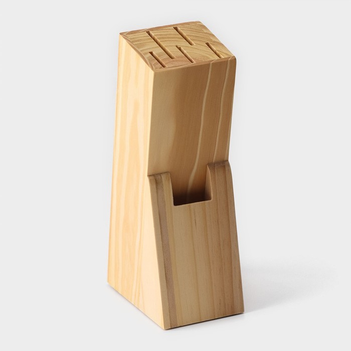 Набор ножей кухонных на подставке Доляна, 6 предметов: ножи 8 см, 11 см, 13 см, 19 см, 20 см, ножницы, цвет чёрный Набор ножей кухонных на подставке Доляна, 6 предметов: ножи 8 см, 11 см, 13 см, 19 см, 20 см, ножницы, цвет чёрный