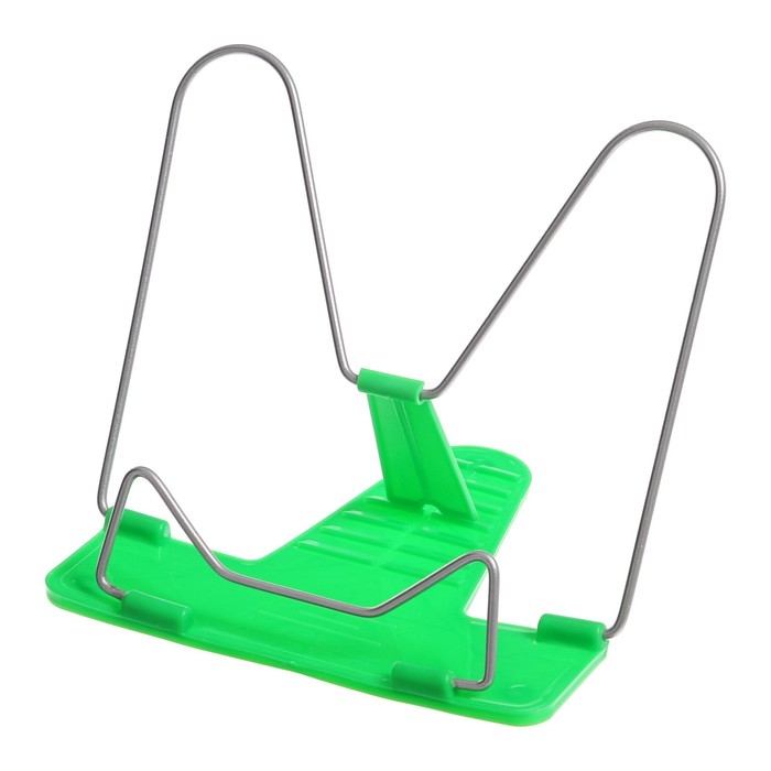 Подставка для книг Calligrata Подставка для книг Calligrata "ПРЕСТИЖ", с пластмассовым упором, европодвес, зелёная