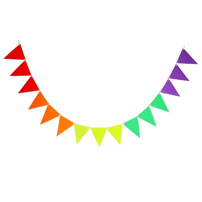 Гирлянда &laquo;Флажки&raquo; треугольник