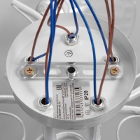 Люстра "Риана" 5х40Вт Е27 Белый, серебро 57х57х23см Люстра "Риана" 5х40Вт Е27 Белый, серебро 57х57х23см