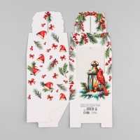 Коробка новогодняя складная &laquo;Новогодняя ботаника&raquo; 14 х 16 х 14 см, Новый год