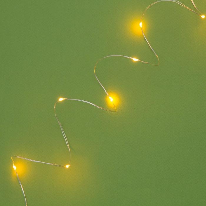 Гирлянда «Нить» 20 м роса, IP44, серебристая нить, 200 LED, свечение жёлтое, 2 режима, солнечная батарея Гирлянда «Нить» 20 м роса, IP44, серебристая нить, 200 LED, свечение жёлтое, 2 режима, солнечная батарея