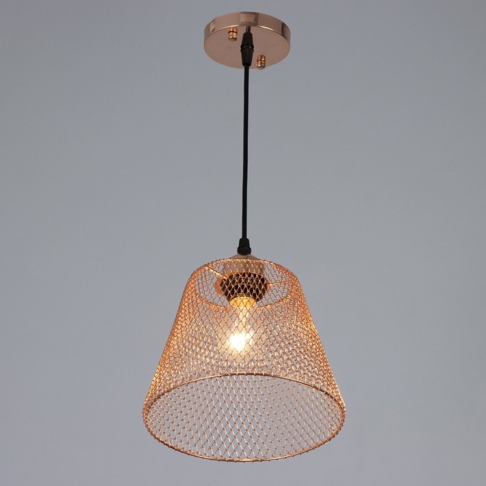 Светильник BayerLux "Фиш" Е27 40Вт медь 20х20х16-116см