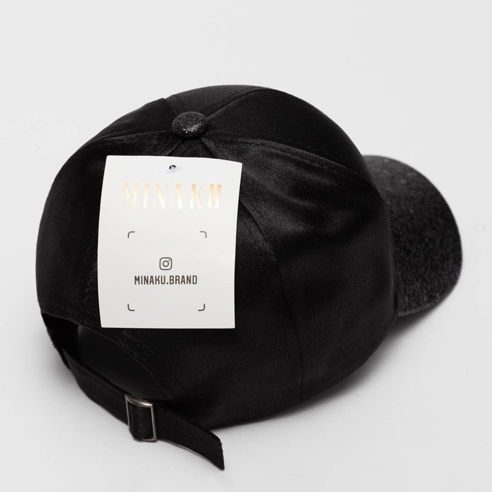 Кепка для девочки Кепка для девочки "Жемчужная" MINAKU, цв. чёрный, р-р 50