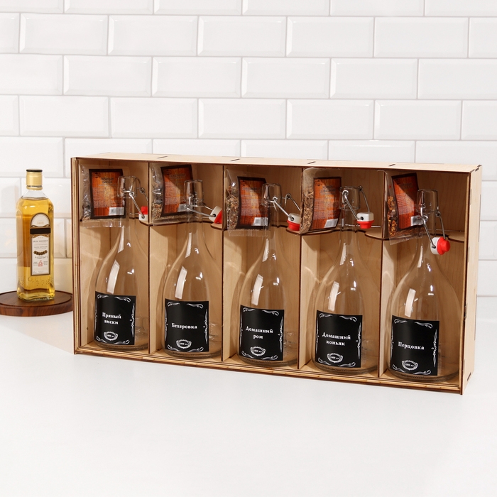 Набор для приготовления настойки Набор для приготовления настойки "Ром, перцовка, коньяк,виски,бехеровка"