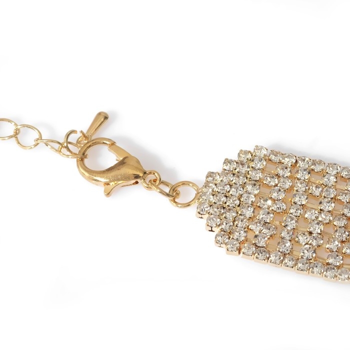 Колье «Лёд», 9 рядов, цвет белый в золоте, 35см Колье «Лёд», 9 рядов, цвет белый в золоте, 35см