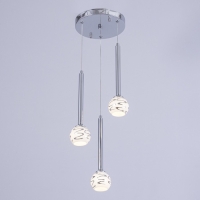 Светильник "Жаннетт" 3х3Вт G4 Хром 30х30х180см