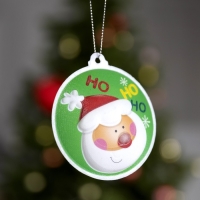 Световая подвеска &laquo;Дед Мороз&raquo; 7.5 см, батарейки LR44х3 (в комплекте), свечение мульти