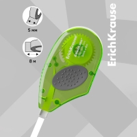 Корректирующая лента 5 мм х 8 м, ErichKrause ErgoLine, с резиновой вставкой, корпус салатовый, блистер Корректирующая лента 5 мм х 8 м, ErichKrause ErgoLine, с резиновой вставкой, корпус салатовый, блистер
