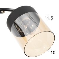 Люстра "Элла" 2хЕ27 40Вт черный 46х25х26 см BayerLux Люстра "Элла" 2хЕ27 40Вт черный 46х25х26 см BayerLux