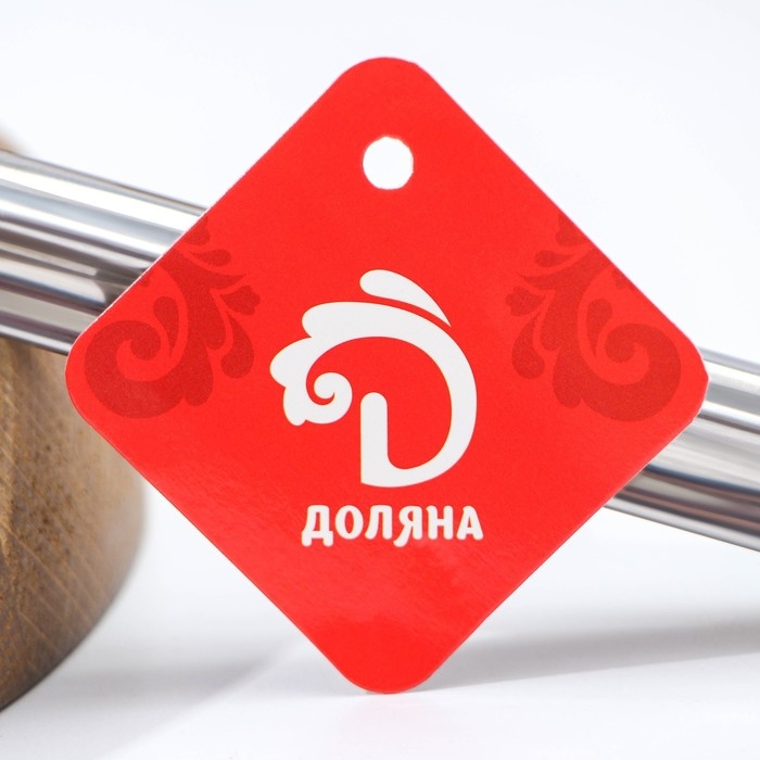 Щипцы кухонные Доляна &laquo;Лист&raquo;, 21,5 см, цвет серебристый