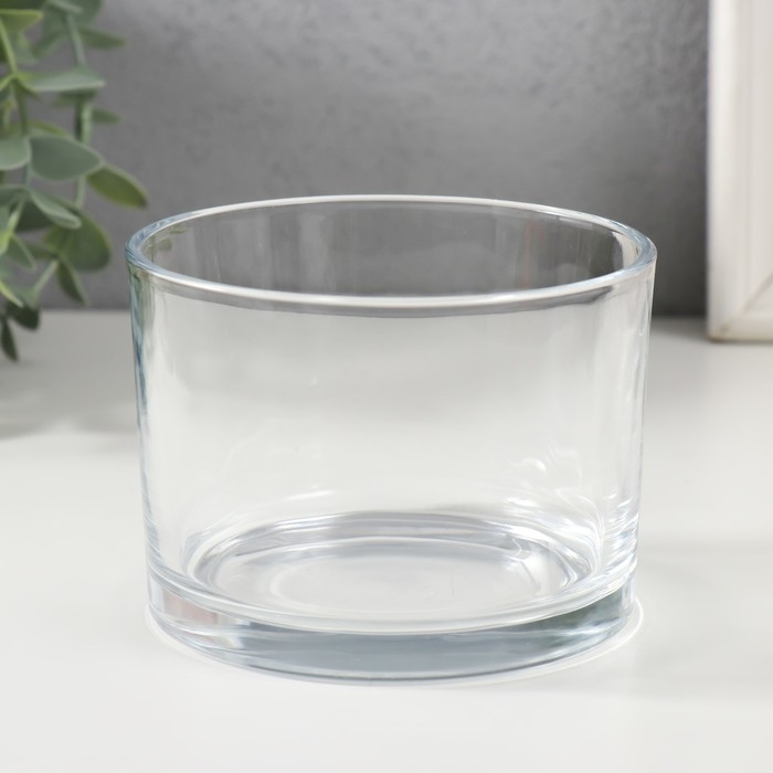 Подсвечник стекло на 1 свечу Подсвечник стекло на 1 свечу "Круглый" прозрачный 10,8х10,8х7,8 см
