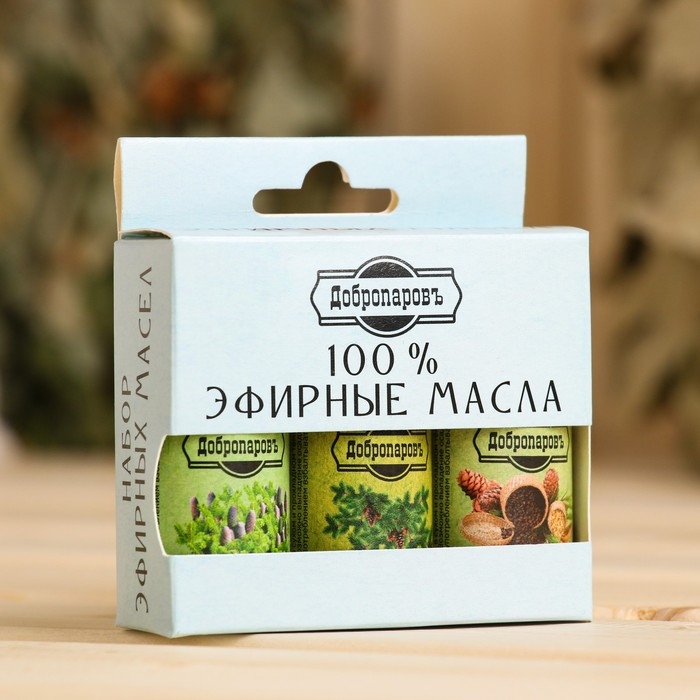 Набор эфирных масел сосна, пихта, кедр, "Добропаровъ",3 шт по 17 мл