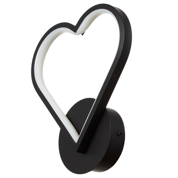 Бра 2524/1BK LED 12Вт 4000К черный 23х25 см