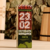 Ароматизатор 100 мл " 23.02. Настоящему банщику", мята Ароматизатор 100 мл " 23.02. Настоящему банщику", мята