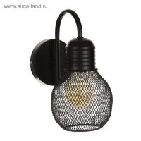 Бра "Винтаж" 1xE27 40Вт черный 12х19х23 см. Бра "Винтаж" 1xE27 40Вт черный 12х19х23 см.