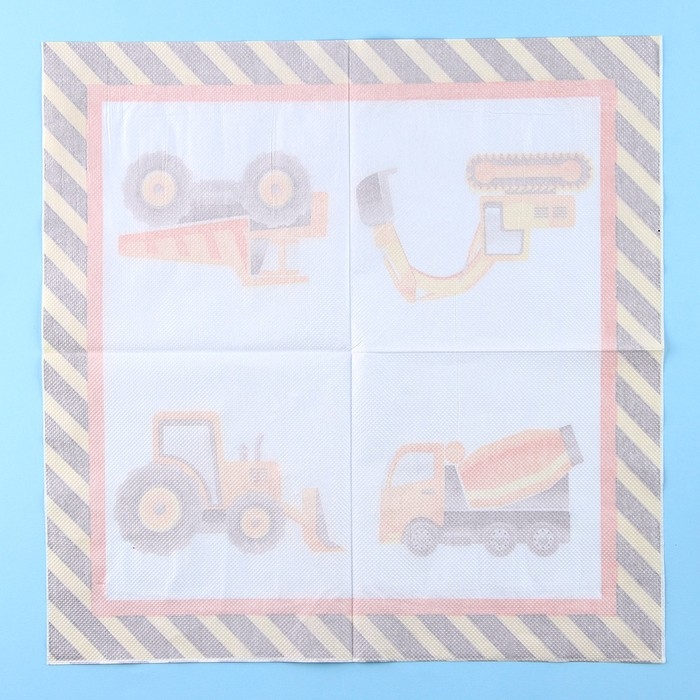 Салфетки бумажные &laquo;Спецтехника&raquo;, 33х33 см, набор 20 шт.