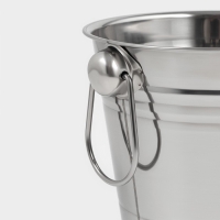 Ведро для льда из нержавеющей стали, 2,5 л, 17&times;15,5 см