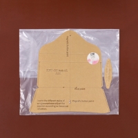 Набор лекал &laquo;Футляр для очков&raquo;, 17 &times; 8 &times; 0,5 см, 2 шт, акрил