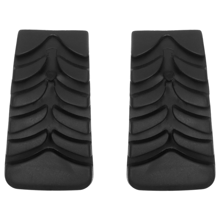 Набор защитных колпачков для трекинговых палок, башмачки, 2 шт., цвет чёрный