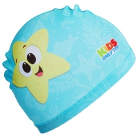 Шапочка для плавания детская ONLYTOP &laquo;Весёлое купание&raquo;, тканевая, обхват 46-52 см