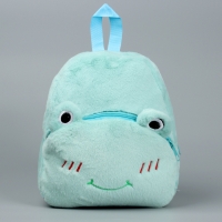 Рюкзак детский «Лягушка», 24 см, мягкий Рюкзак детский «Лягушка», 24 см, мягкий