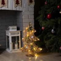 Светодиодная фигура «Ёлка» 38 × 55 × 13 см, металл, текстиль, батарейки ААх2 (не в комплекте), свечение тёплое белое Светодиодная фигура «Ёлка» 38 × 55 × 13 см, металл, текстиль, батарейки ААх2 (не в комплекте), свечение тёплое белое