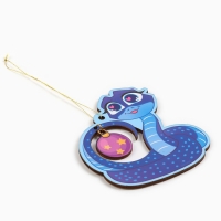 Ёлочная игрушка новогодняя &laquo;Змейка&raquo;, на Новый год, 8,5 х 9,6 см