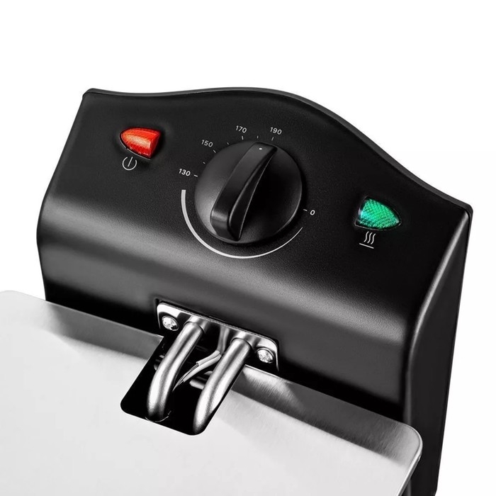 Фритюрница Kitfort KT-4051, 2000 Вт, 6/2 л, 130-190 &deg;C, серебристо-чёрная