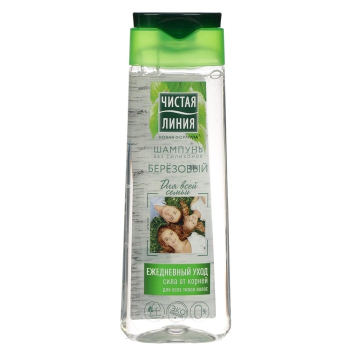 Шампунь для волос Чистая линия для всей семьи Березовый, 250 мл