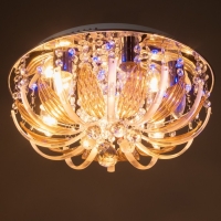 Люстра "Эмилия" 7х40Вт Е27 с пультом, цвет хром 41х41х19 см Люстра "Эмилия" 7х40Вт Е27 с пультом, цвет хром 41х41х19 см