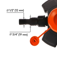 Распылитель-дождеватель, штуцер под шланг 1/2"-3/4", пластик, &laquo;Жук&raquo;