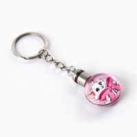 Брелок для ключей с фонариком &laquo;Кошечка&raquo;, 4 х 2 см