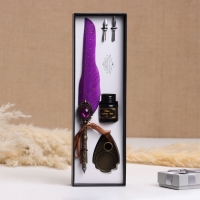 Набор подарочный 3в1 "Реликвия": перьевая ручка, чернила, наконечники, фиолетовый Набор подарочный 3в1 "Реликвия": перьевая ручка, чернила, наконечники, фиолетовый