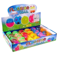 Мяч &laquo;Ёжик&raquo;, световой, с пищалкой, 6,5 см, цвета МИКС