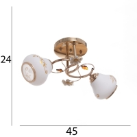 Люстра "Айон" 2х40Вт Е27 Золото МОДЕЛЬ: 2612380 Люстра "Айон" 2х40Вт Е27 Золото МОДЕЛЬ: 2612380