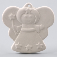 Новый год! Ёлочное украшение под раскраску &laquo;Ангелочек&raquo;, с подвесом