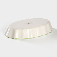 Форма для запекания фарфоровая Доляна &laquo;Зелёный сад&raquo;, 19,5&times;12,5&times;3,5 см