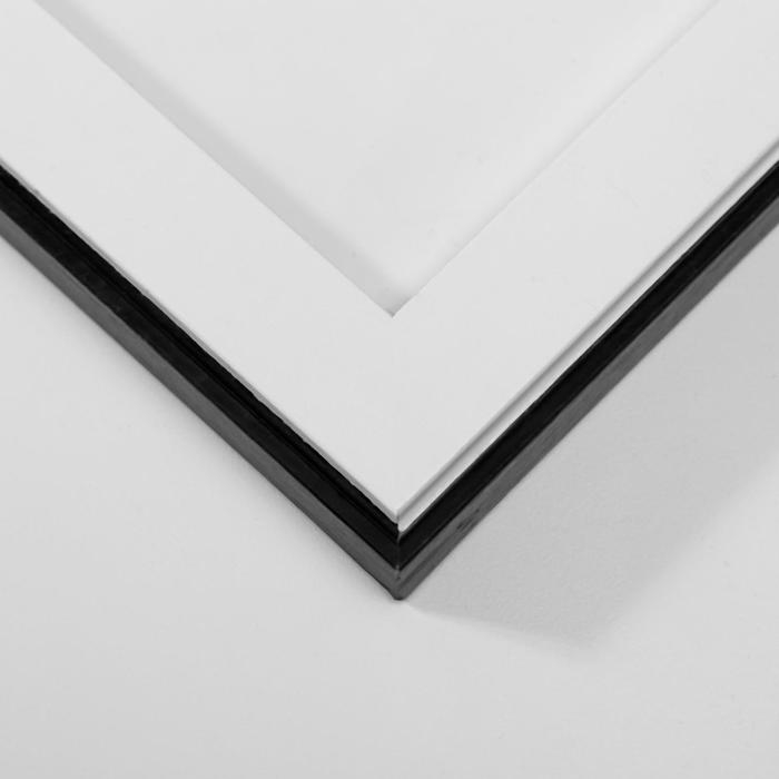 Фоторамка МДФ 40х50 см, белый с чёрным