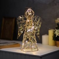 Светодиодная фигура «Ангел» 29х17х16 см, 20 LED, батарейки ААx2 (не в комплекте), свечение теплое белое Светодиодная фигура «Ангел» 29х17х16 см, 20 LED, батарейки ААx2 (не в комплекте), свечение теплое белое