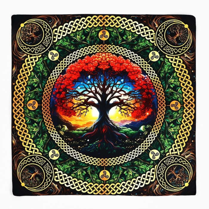 Скатерть для гадания на Хэллоуин &laquo;Древо жизни&raquo;, 50х50 см