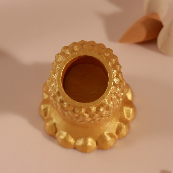 Подставка для благовоний Подставка для благовоний "Будда" 5,5х6,5х7 см золотой