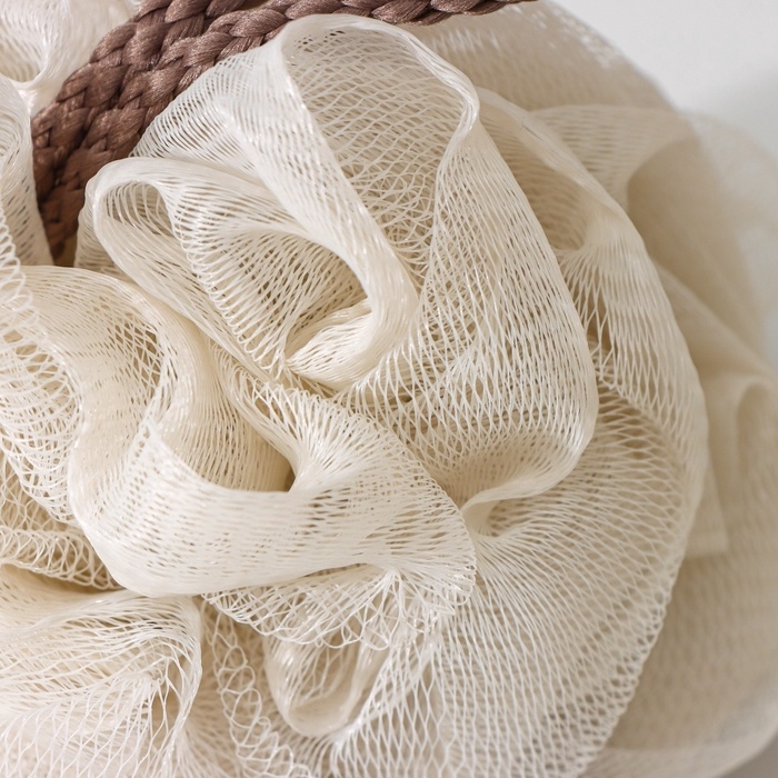 Мочалка для тела Доляна &laquo;Нежность&raquo;, 50 гр, тубус в подарок, цвет МИКС