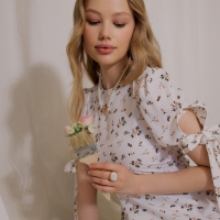 Кольцо &laquo;Перламутр&raquo; круг, цвет белый в золоте, безразмерное