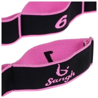 Эспандер-лента эластичная с захватами, 90 х 4 см, MEDIUM, цвет розовый