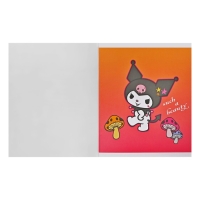 Тетрадь 48 листов в клетку Kuromi+MyMelody+HK, обложка картон, в дополнительной ПВХ обложке, блок 60 г/м2, МИКС Тетрадь 48 листов в клетку Kuromi+MyMelody+HK, обложка картон, в дополнительной ПВХ обложке, блок 60 г/м2, МИКС