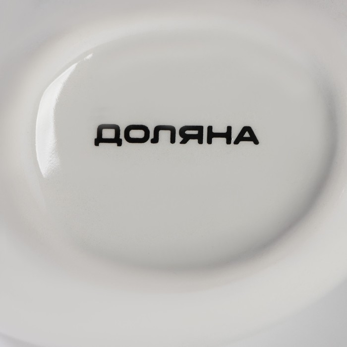 Сахарница с ложкой Доляна &laquo;Лимон&raquo;, 200 мл, цвет белый