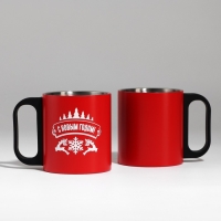 Новый год. Новогодний набор &laquo;Тёплого Нового года&raquo;, термос 500 мл, кружка 2 шт