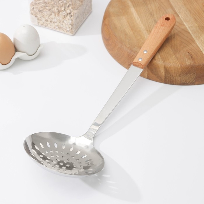 Шумовка &laquo;Эко&raquo;, 38,5&times;12 см, цвет серебряный