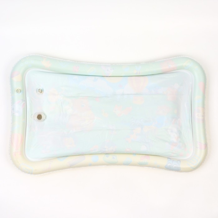 Акваковрик надувной развивающий водный коврик &laquo;Веселые Зверята&raquo;, 80х50 см, Крошка Я